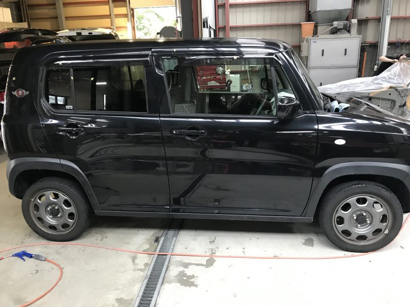 スズキ ハスラー 右フロントドア交換 センターピラー リア